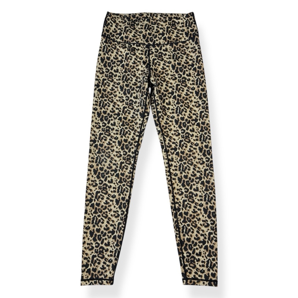 Yelete Active Pants Womens‎ M Medium Brown Animal Print Leggings